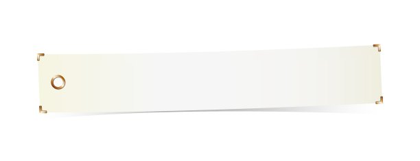 金色角的空白纸标签图片下载