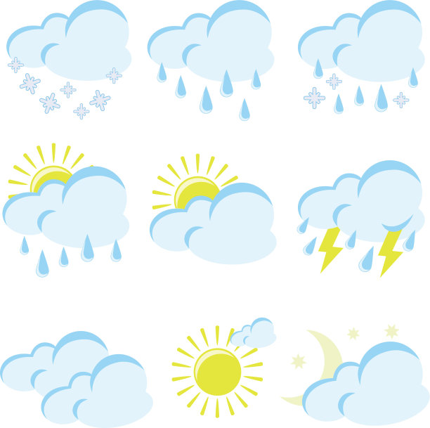 天气图标组图片下载