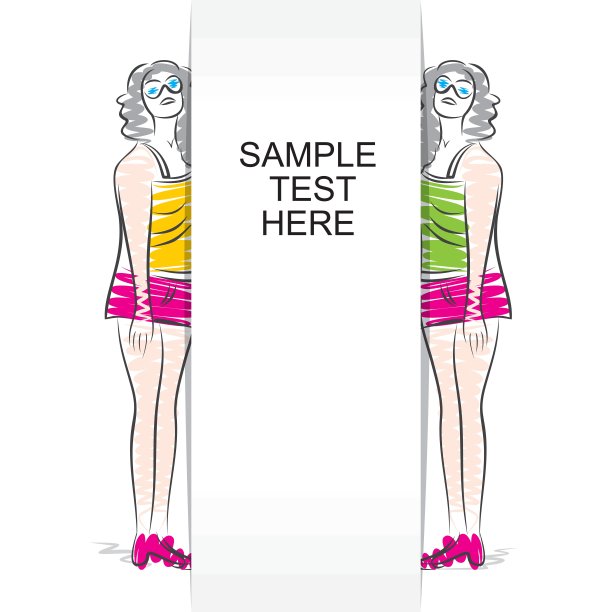 时尚女士用空白横幅设计理念图片下载