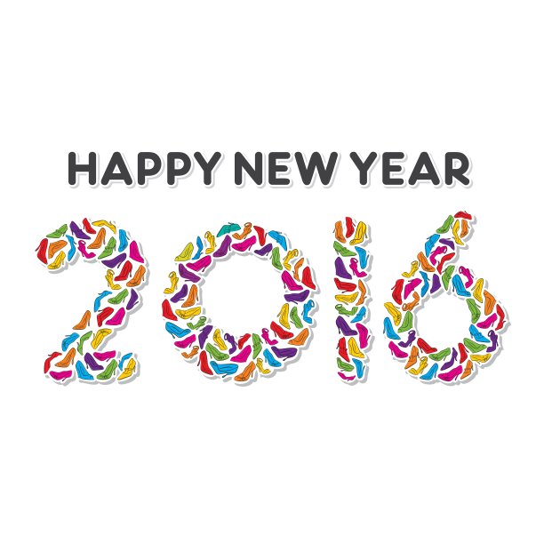 创意2016年新年祝福设计图片下载