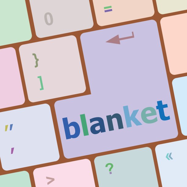 毯子按钮电脑PC键盘键矢量插图图片下载