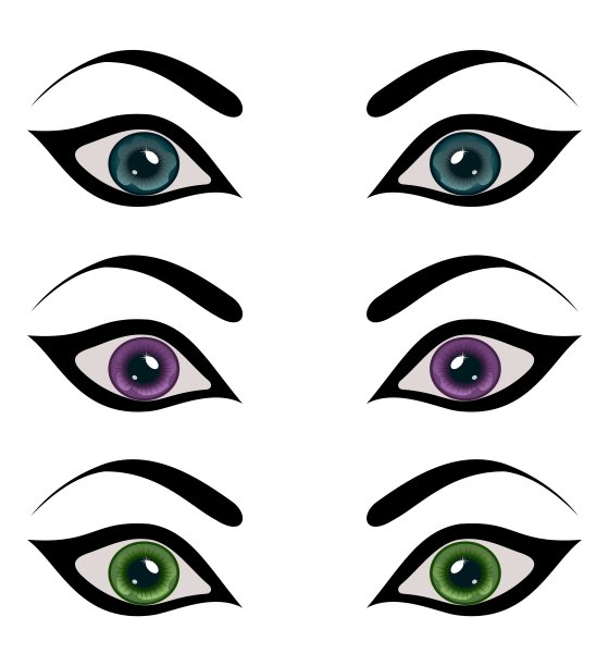 将女性眼睛隔离图片下载