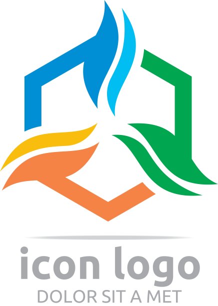 抽象设计圆旋转符号图片下载