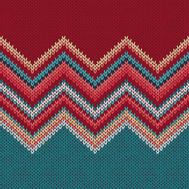 无缝编织图案，波浪装饰图片下载