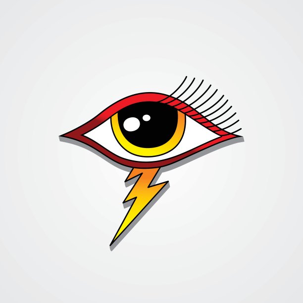 闪电眼象征主题图片下载