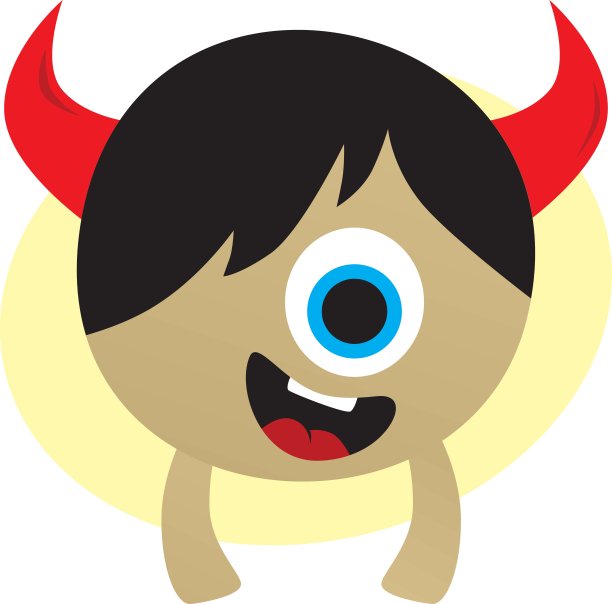 快乐的小怪物图片下载