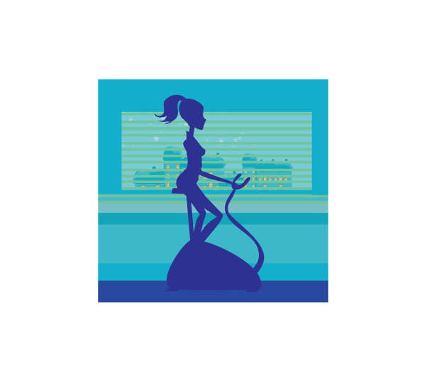 骑自行车的女孩图片下载