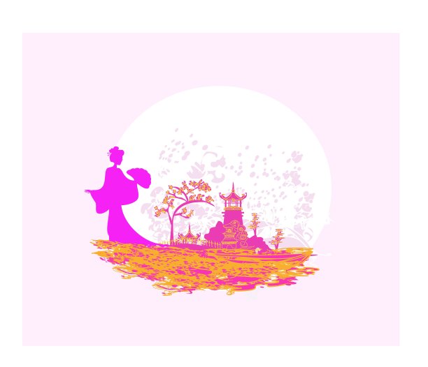 亚洲风景杂志的旧报纸图片下载