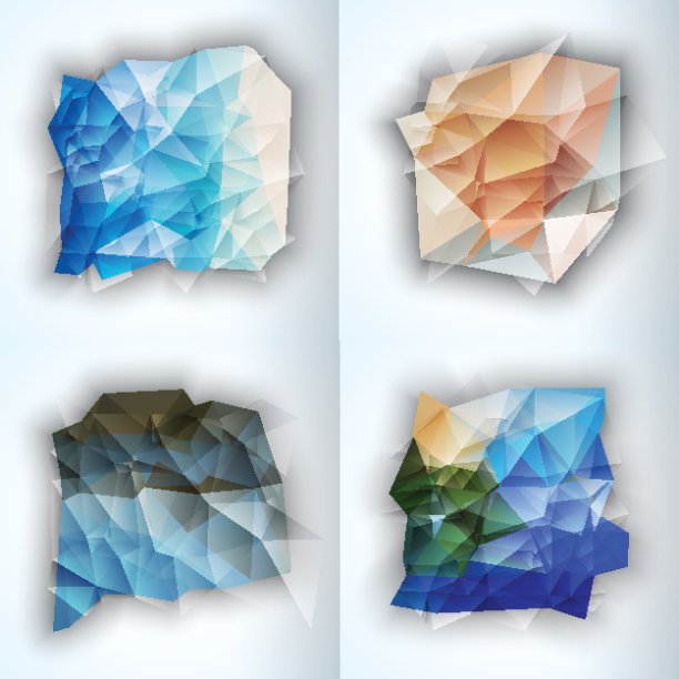 几何三角形抽象矢量背景。图片下载