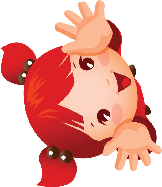 女孩抬头的特写镜头图片下载