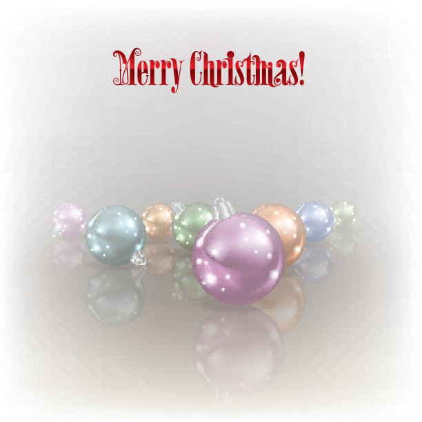 圣诞问候与装饰在灰色的背景图片下载