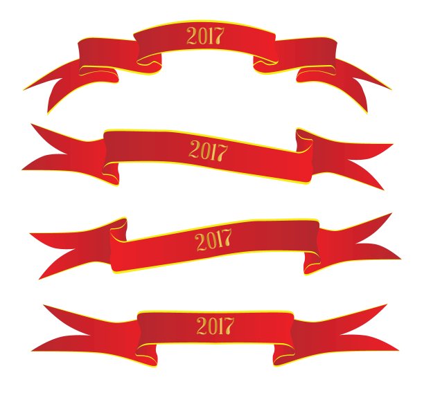 2017年的旗帜图片下载