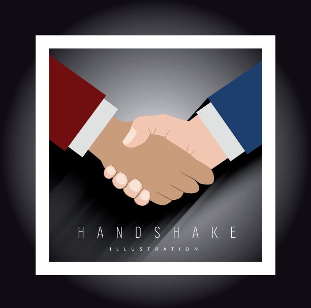 握手矢量图图片下载