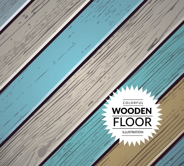 彩色木制矢量背景图片下载