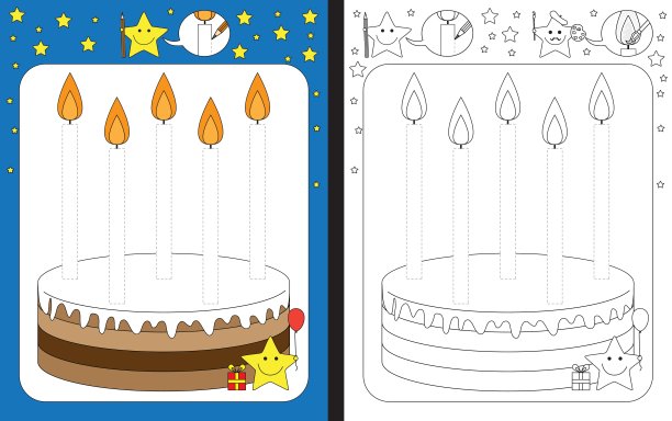 幼儿园工作表图片下载