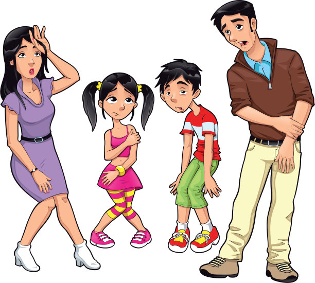 生病的家人。图片下载