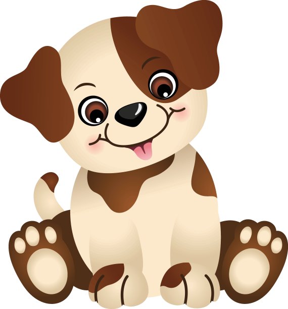 可爱的狗坐在图片下载