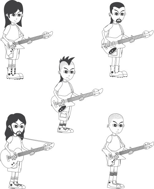 卡通的人性格图片下载