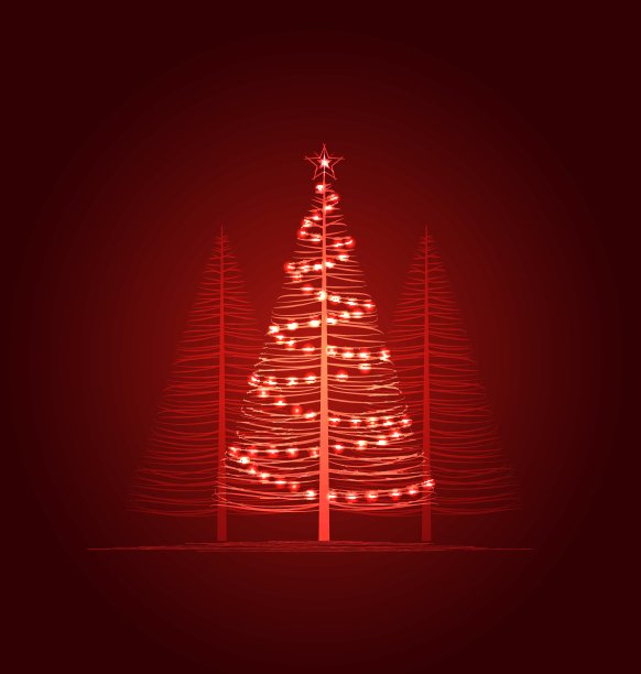 向量的圣诞树图片下载