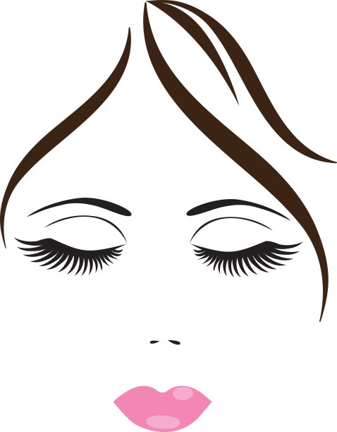 向量的女人的脸图片下载