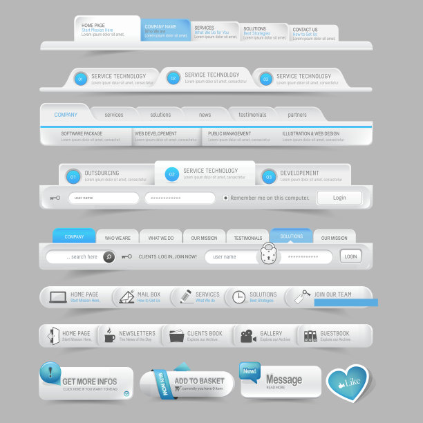 网站设计元素图片下载
