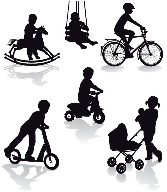 有游乐场设施的儿童图片下载