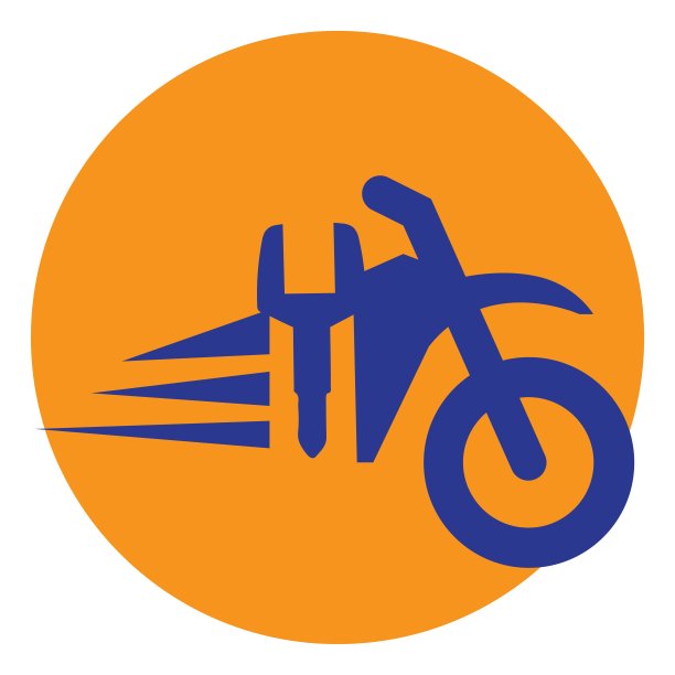 摩托车租赁概念设计。图片下载