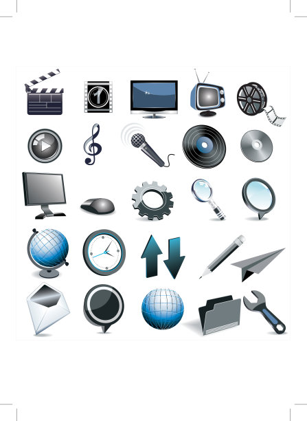 多媒体图标图片下载