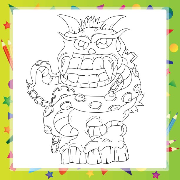 着色书-怪物图片下载