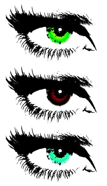 彩色的眼睛图片下载