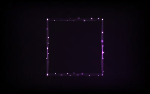 抽象的方形框架上的黑色背景图片下载