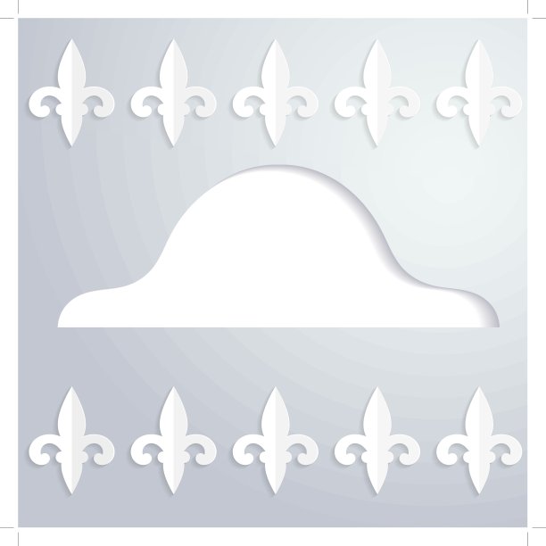 抽象背景与三角帽的剪影图片下载