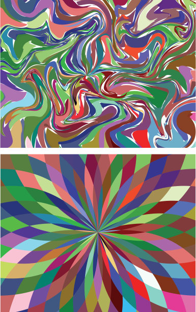 矢量彩色横幅设置图片下载