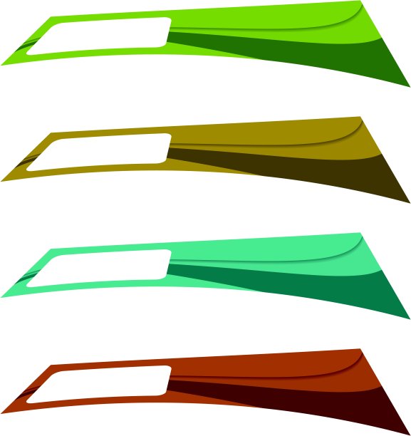 向量颜色横幅集图片下载