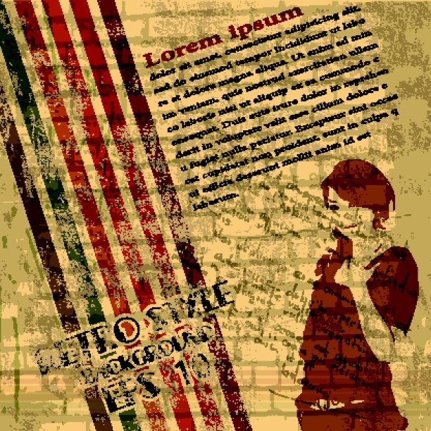 向量抽象垃圾墙背景图片下载