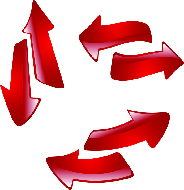 抽象矢量箭头eps 8图片下载