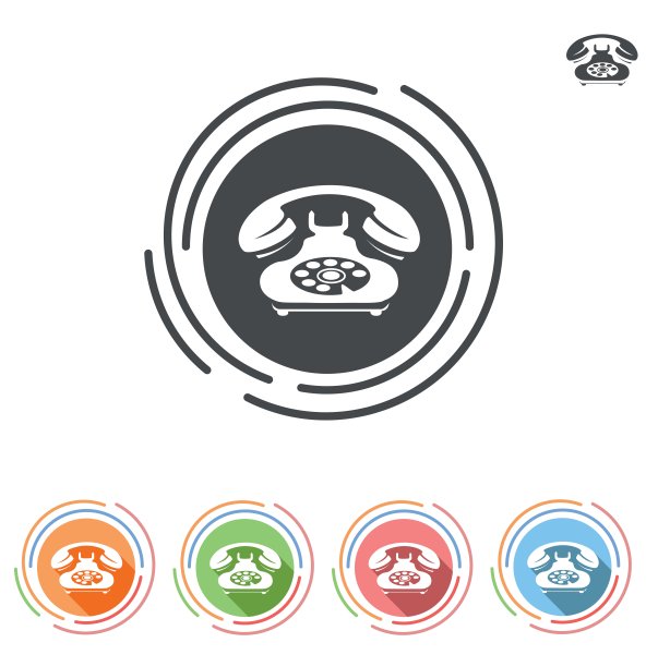 拨号电话平面颜色图标设置图片下载