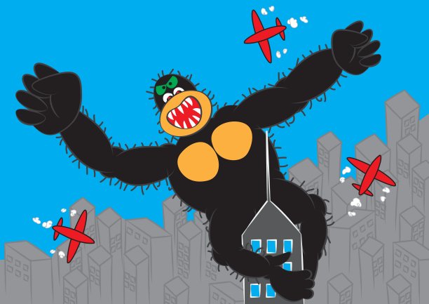 天空中最大的大猩猩的经营理念图片下载