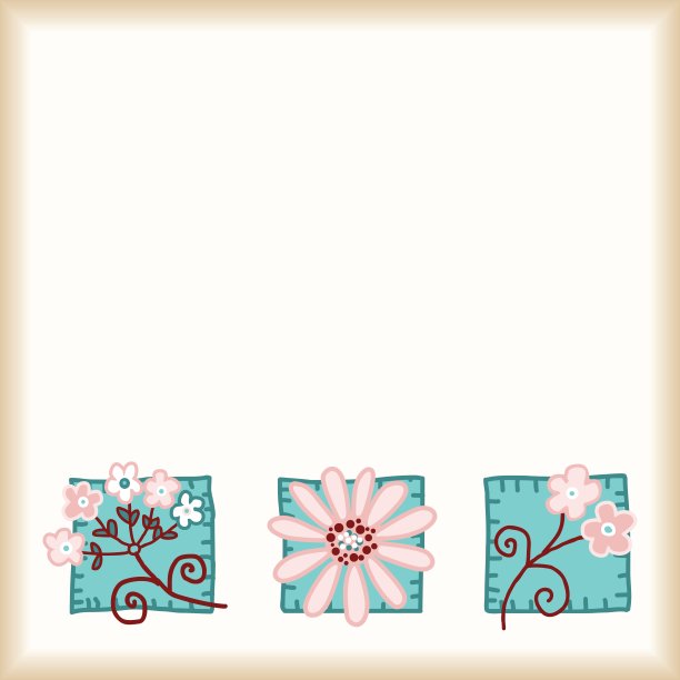 浪漫的鲜花卡片图片下载