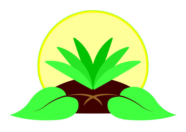 标志描绘的绿色区域图片下载