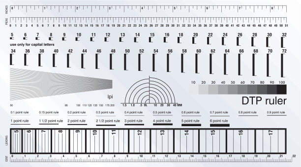 桌面出版尺图片下载