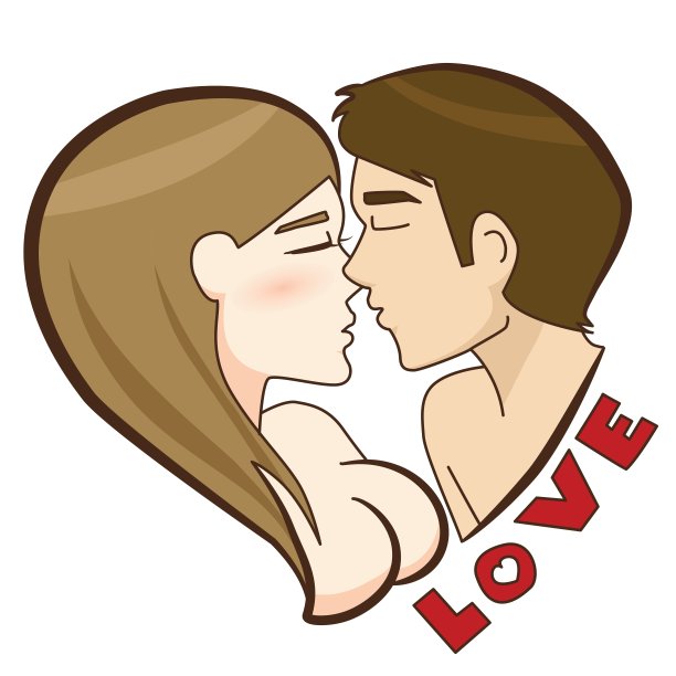矢量插图的浪漫情人的爱图片下载