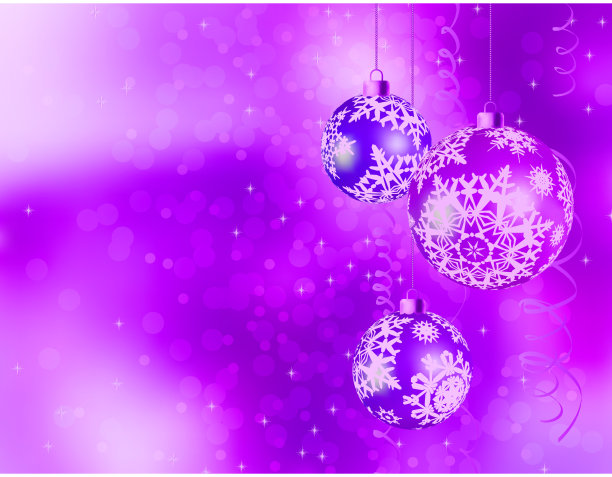 紫色闪亮的圣诞背景。EPS 8图片下载