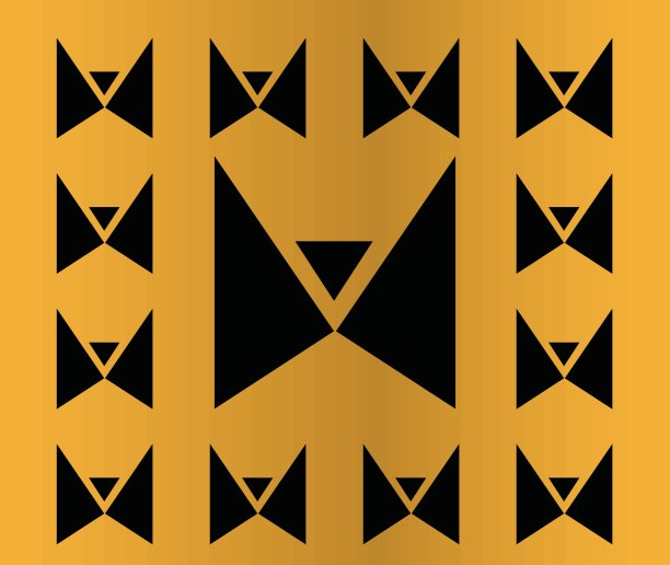 抽象的蝴蝶图标图片下载