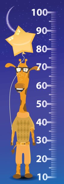 测距仪对孩子们。长颈鹿和气球图片下载