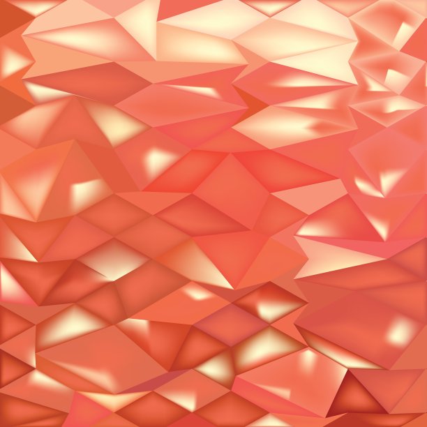 橙色晶体抽象低多边形背景图片下载