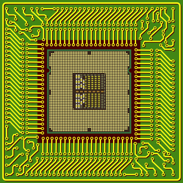现代计算机是一个芯片上的处理器图片下载