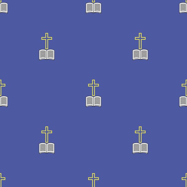 宗教图标无缝模式图片下载