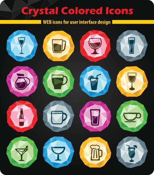 玻璃杯和杯子只是图标图片下载