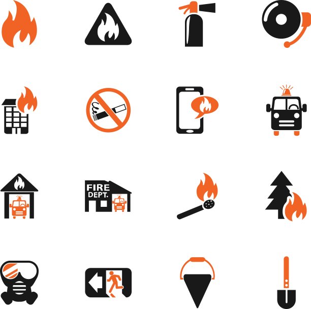 消防队图标集图片下载